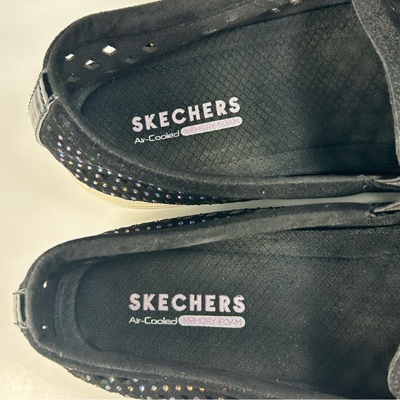 Skechers Rhinestones Diamond Slip On Memory Foam Loafer Sneaker Shoe Women’s 11 - Picture 13 of 15